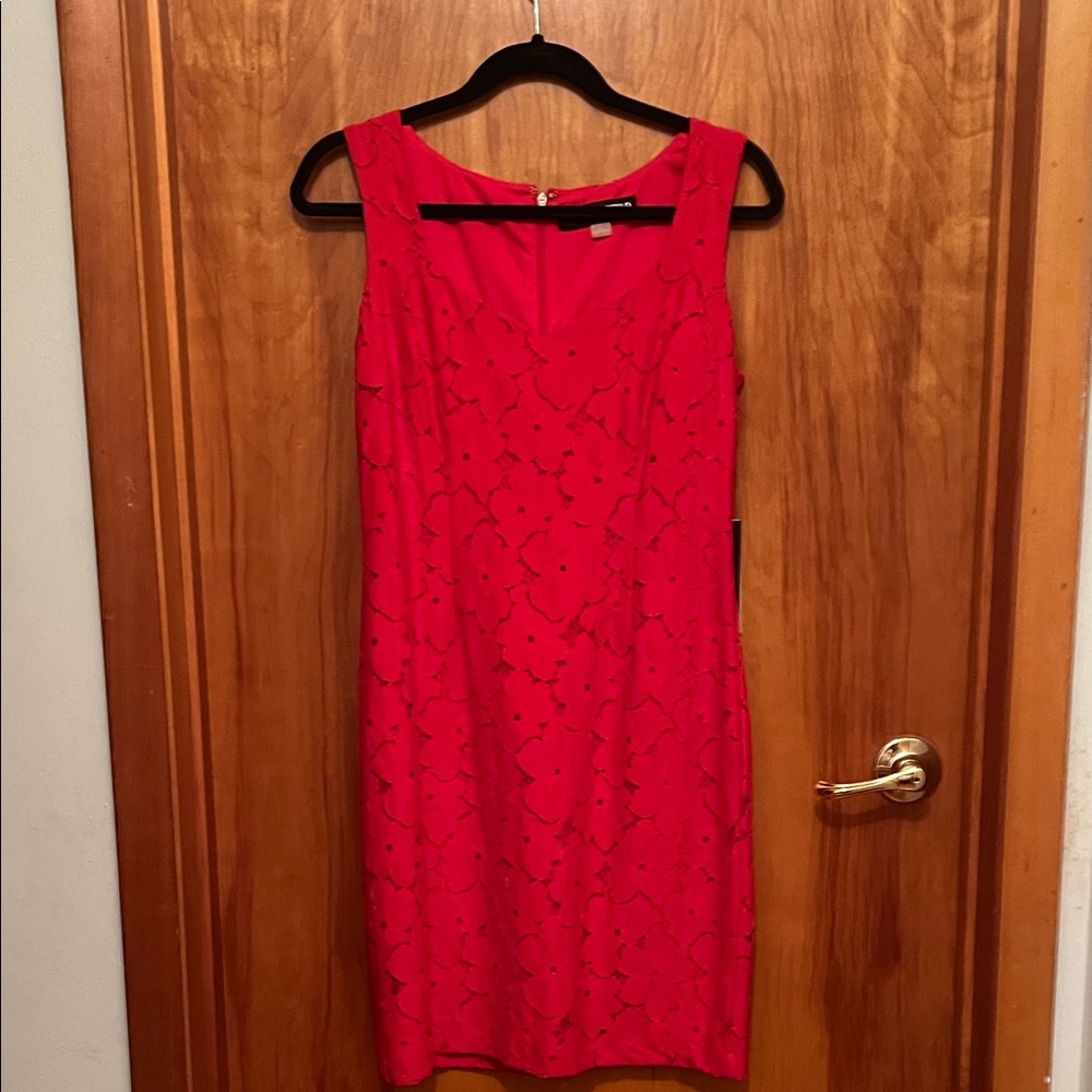 Karl Lagerfeld Vibrant Red Midi Dress
